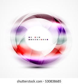 Vector abstract blurred swirl with space for text