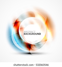 Vector abstract blurred swirl with space for text