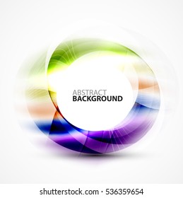 Vector abstract blurred swirl with space for text