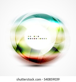 Vector abstract blurred swirl with space for text