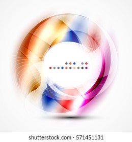 Vector abstract blurred swirl with space for text