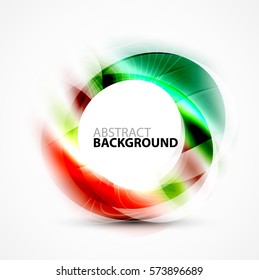 Vector abstract blurred swirl with space for text