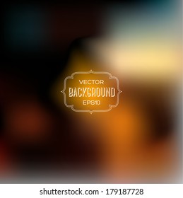 Vector abstract blurry background