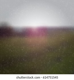 Vector abstract blurry nature background with grunge textures.