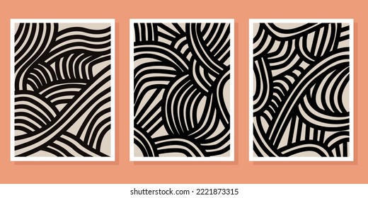 vector abstract boho shape set