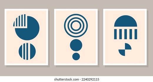vector abstract boho shape set