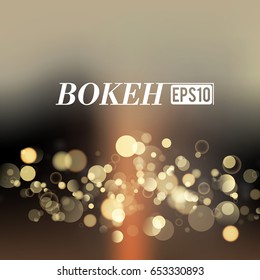 Vector abstract bokeh background.