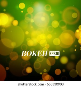 Vector abstract bokeh background.