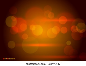 Vector abstract bokeh background. Defocused light.
