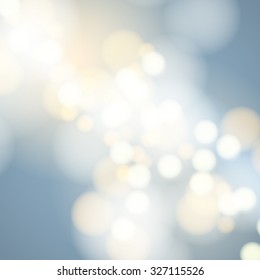 Vector abstract bokeh background. Festive defocused lights.