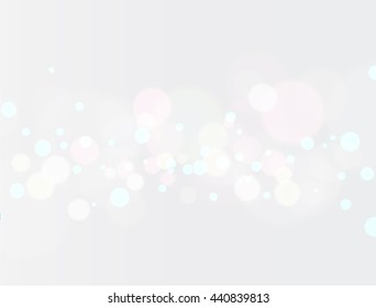 Vector abstract bokeh background. Festive defocused lights.