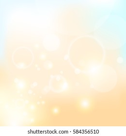 Vector abstract bokeh background. Festive defocused lights.