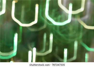 Vector abstract bokeh background. Festive defocused lights.