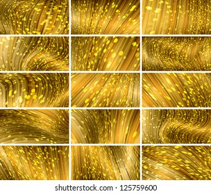 vector abstract bokeh background set (eps10, CMYK colors)