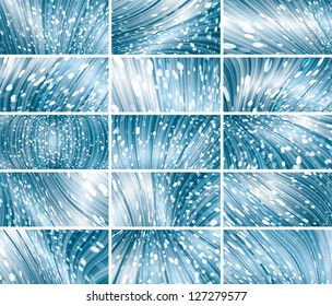vector abstract bokeh background set (eps10, CMYK colors)
