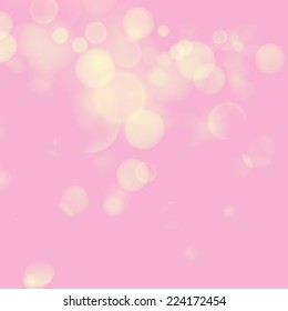 Vector abstract bokeh lights. Defocused background.