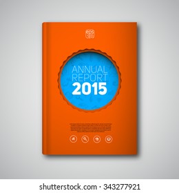 Vector abstract book or brochure, Modern design template with doodles on backgrounds
