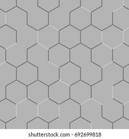 Vector abstract boxes background. Modern technology illustration with square mesh. Digital geometric abstraction with lines. Cube cell.