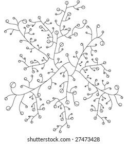 VECTOR Abstract branches illustration.