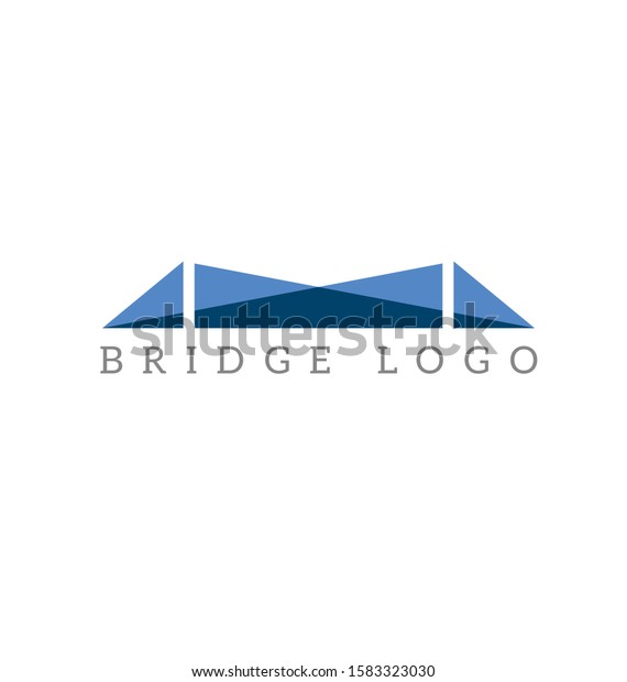 Vector abstract
bridge logo. Design
template.
