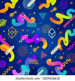 Vector abstract bright background with multicolored  geometric shapes