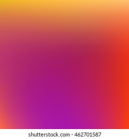 Vector abstract bright blurred background for design. Red fond. Hot orange backdrop. 