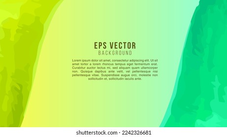fondo de color de agua de gradiente amarillo, verde claro y abstracto vectorial para tu diseño tarjetas de bienvenida e invitaciones de boda, cumpleaños, día materno y otras vacaciones estacionales