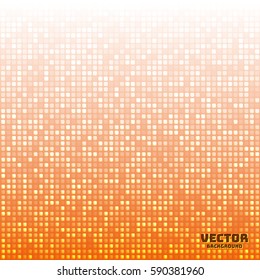 Vector abstract bright mosaic gradient light orange background