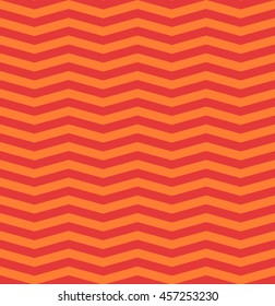 Vector abstract bright orange chevrons seamless pattern. Texture. 
