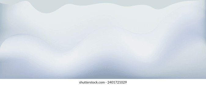 Vector abstract bright wave smooth color transition background. Modern gradient halftone light grey white gradient fon. Suit for poster, website, sale