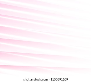 vector abstract brilliant pink and white shade reflect background pastel tone.elegant overlap slant silk,satin or plastic texture light lucent shiny wallpaper.glowing sweet luxurious scene art design