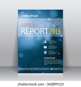 vector abstract brochure, annual report or flyer design template