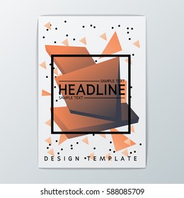 Vector Abstract Brochure Background design, Template Flyer Layout, A4 size