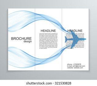 Vector abstract brochure design template.