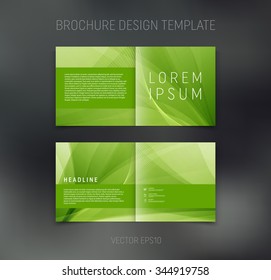 Vector abstract brochure design template. Two-page spreads. 