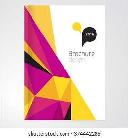 Vector abstract brochure, report design template