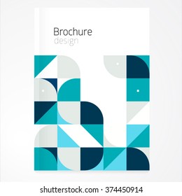 Vector abstract brochure, report design template