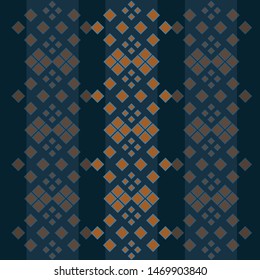 vector abstract brown gold oriental pattern on dark blue background