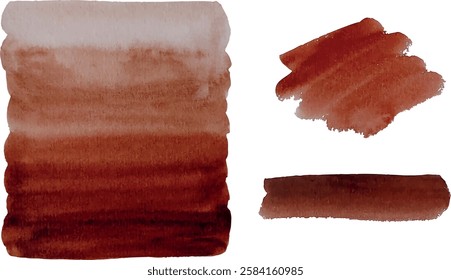 Vector abstracto de fondos marrón-rosa. Pintura de la mano en el papel, fondo blanco. Para texto, Anuncio, tarjeta, diseño