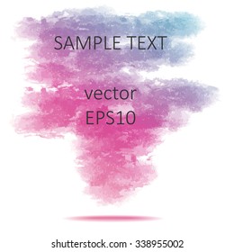  Vector abstract brush painted illustration. Design bubble element for banner, template, print, web, drawing, decoration. Background.
