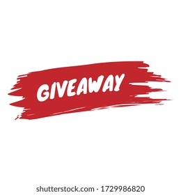 Vector Abstract Brushed Giveaway Label