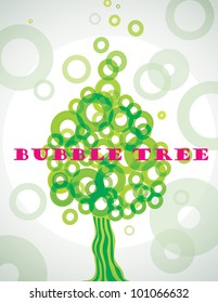 vector abstract bubble tree