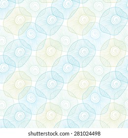 Vector abstract bubbles seamless pattern