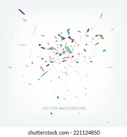 Vector Abstract Burst Background