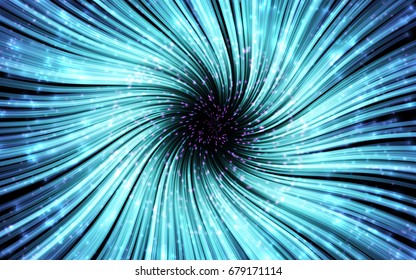 Vector abstract. Burst lines with lights.