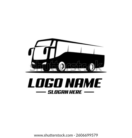 vector abstract bus silhouette for transportation logo design