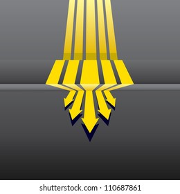 vector abstract business background with arrows.