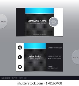 Vector abstract business card. 