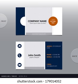 Vector abstract business card. 