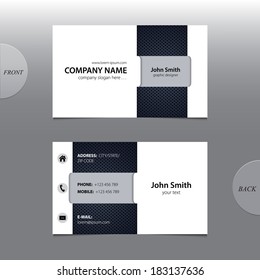 Vector abstract business card. 